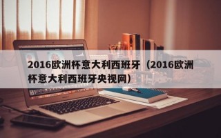 2016欧洲杯意大利西班牙（2016欧洲杯意大利西班牙央视网）